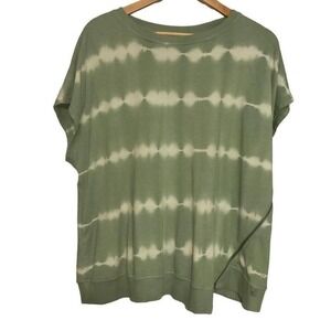 Seven7 green& white tide dye sweatshirt size XL